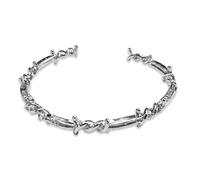 CZMZHFC Bracelet Manchette Réglable Fil Barbelé Punk Gothique Bracelets Manchette Homme Bijoux Unisexe Accessoire Gothique Cadeau Surprise