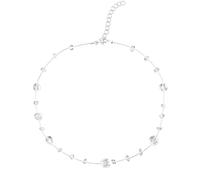 CZMZHFC Collier ras du cou en forme de goutte de rosée pour femme, collier ras du cou en forme de V avec pendentif goutte de pluie transparent flottant