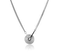 CZMZHFC Collier vintage en forme de disque vinyle pour homme et femme, collier avec pendentif CD irrégulier, breloque ras du cou rétro rond, bijoux inspirés du punk Y2K, accessoires et cadeaux pour