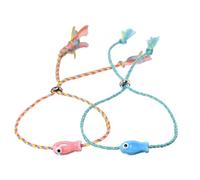 CZMZHFC Lot de 2 bracelets de cheville de plage d'été pour femme, bracelets de surfeur réglables pour homme, bijoux hawaïens pour femmes, bracelets de cheville de plage de poisson pour offrir à vos