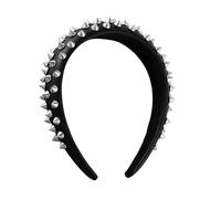 CZMZHFC Serre-tête gothique punk à pointes - Accessoire de cheveux noir rock - Accessoire pour Halloween Cosplay - Pour femme - Gothique - Pinces à cheveux - Ensemble de pinces à cheveux