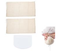 CZNBZIU Etamine Alimentaire 2 Pièces Cheesecloth Mousseline Alimentaire, Filtre Alimentaire Réutilisables Et Lavables Mousseline De Coton Non Blanchi pour Filtrer Tofu Fromage Beurre Jus Lait De Noix