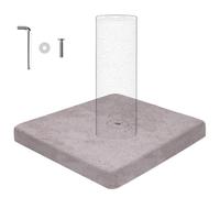 Czoynife 40 x 40 x 0,2 cm (l x L x H) en peluche douce comme base de poteau à griffer, il peut être plié en deux, anti-friction, durable, résistant au temps et facile à ranger (3 couleurs) (gris clair