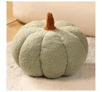 CZQGLYM Coussin Citrouille Décoratif - pour Thanksgiving et Décoration d'automne, Coussin en Forme de Citrouille pour Canapé, Voiture, Chambre,23/30/40cm (Light Green,1 Pcs (30cm))