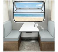 CZQGLYM Housse Coussin Assise Canapé Extensible,Housses De Siège pour Caravane,Imperméable - Antidérapante,pour Les Meubles Intérieurs Et Extérieurs (Light Grey,W50-65cm,L100-115cm)