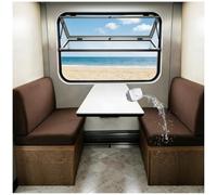 CZQGLYM Housse Coussin Assise Canapé Extensible,Housses De Siège pour Caravane,Imperméable - Antidérapante,pour Les Meubles Intérieurs Et Extérieurs (Dark Brown,W50-60cm,L50-65cmcm)