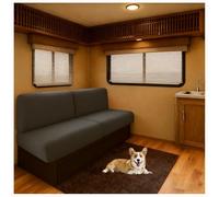 CZQGLYM Housses De Siège Universelles Anti-Dérapantes pour Camping-Car,pour Siège Auto,Banc,Banquette Et Canapé Salon,Housse De Protection Extensible Et Lavable (Dark Gray,L150-190cm,W50-65cm)