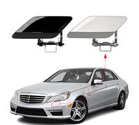 CZShiYue Capuchon de buse de Lave-Phare Avant pour Mercedes Benz Classe E W212 E300 E350 E400 E550 2008 2009 2010 2011 2012 2013 2128600108 2128600208 (Argent, Passager Droit Côté)