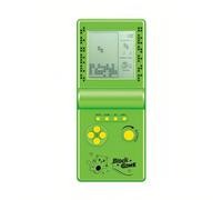 CZT Console de Jeu Cubique Grand écran 999 en 1 Bloc de Jeu Rétro Console Portable Jeux de Briques électroniques de Poche Jouets Cadeaux pour Enfants/étudiants/Petits Amis(Vert)