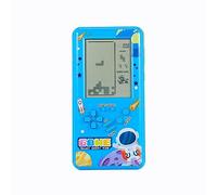 CZT Nouveau Bloc Brick Grand écran Console de Jeu avec 23 Jeux *99 Modes Console Portable Console pour Enfants rétro Jeux vidéo difficulté réglable Jouets intérieurs Puzzles extérieurs Jouets (Blue)