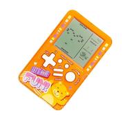 CZT Poket Block Console de Jeu Plusieurs Jeux de Briques rétro intégrés Machine de Jeu électronique Portable pour étudiants Appareil de Jeu Portable pour Enfants Filles Cadeaux de Noël (Orange)