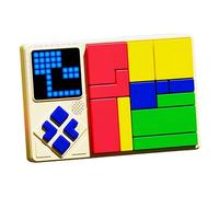 CZT Puzzle électronique Console de Jeu Blocs de Construction Casse-Tête Jouet 510 Niveaux Interaction Parent-Enfant Entraînement à la Concentration Réflexion Cadeau d'anniversaire Labyrinthe (Bleu)