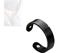 Czticle Bague en or pour thérapie magnétique lymphatique en émail - Anneau de thérapie de la prostate en cuivre Mag - Anneau d'ouverture réglable - Anneau de thérapie de la prostate par Coppermag