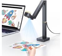 CZUR Fancy S Pro Scanner de documents 4K USB, Appareil photo de documents et Webcam 12 Mpx avec éclairage LED et microphone, Jusqu’à 60 ips, Autofocus, pour Enseignement à distance, Streaming en direc