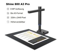 Caméra de Documents CZUR Shine 800 A3 Pro, Scanner Portable pour Feuilles A3, Numérisation Rapide avec OCR pour Salle de Classe, Compatible Windows & macOS