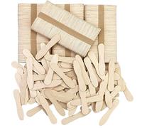 CZWESTC Lot de 500 petites cuillères en bois, mini cuillères de dégustation de crème glacée, 7,6 cm pour travaux manuels, dessert, miel, petit gâteau (500 bâtonnets en vrac, 7,6 cm)