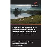 Czynniki wplywające na udzial spoleczności w zarządzaniu zlewniami