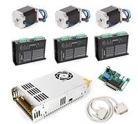 czyuRachel 3nm Nema 23 Moteur pas-à-pas Pilote de puissance Dm542a 4.2a Cnc Routeur Contrôleur Kit 4 phases Moteur pas à pas numérique Pilote pour fraisage CNC Tour Plasma