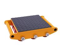 CzyuRachel Chariot de transport 15T - 37 x 26 x 9,5 cm - Roulettes de transport - Roulettes de transport pour meubles - Roue de déménagement lourde - Rouleaux en acier revêtus de polyuréthane - Grands