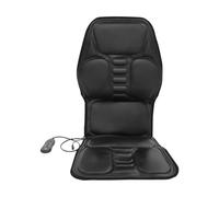 czyuRachel Coussin de siège de massage en cuir, multi-zones vibrations avec | Coussin de massage portable avec commande manuelle, appareil de massage du dos et du cou avec thérapie thermique