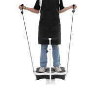 Czyurachel Entraînement vibrant avec main courante et bandes de résistance, plaque vibrante de 180 W avec 120 vitesses et 10 modes, vibrant Fitness avec télécommande incluse