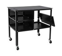 Czyurachel Établi mobile - 111 x 60 x 85 cm - Plaque perforée - Table de travail mobile avec étagère latérale pliable - Capacité de charge : 500 kg - Table à outils multifonction - Chariot de soudage