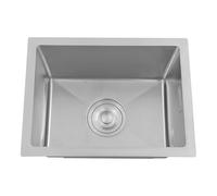 Czyurachel Évier de cuisine, 30 x 40 cm, en acier inoxydable, avec tuyaux d'évacuation en forme de X et filtre de vidange, bac d'écoulement, argenté