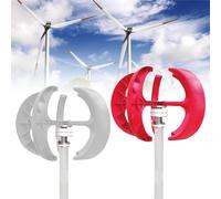 czyuRachel Générateur de vent à axe vertical, 600w lanterne type 5-feuilles pour jardin, bateau, moteur éolien, générateur de vent et de courant, mini générateur avec contrôleur et plaque de bride