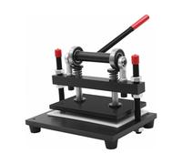 Czyurachel Machine à découper le cuir, machine manuelle de poinçonnage et de gaufrage, capacité de charge de 2 tonnes, presse à cuir pour cuir, tissu, silicone et plus encore