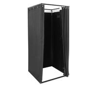 czyuRachel Magasin de vêtements - Cabine de vestiaire mobile - Carré - Lavable en machine - Vestiaire temporaire - Cloison mobile - 85 x 85 x 200 cm - Noir