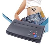 czyuRachel Mini machine de transfert de tatouage, AC 110-220 V, noir, mini pochoirs de tatouage, imprimante de tatouage, pochoir thermique, 210 mm de largeur de numérisation efficace pour papier A4