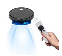 czyuRachel Robot aspirateur 3 en 1 avec télécommandes, avec balayage, aspirateur et essuyage, 55 dB, avec 6 modes de nettoyage, pour poils d'animaux, tapis, sols durs, noir