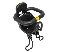 Czyurachel Siège enfant pour VTT, siège de vélo enfant avant, pédale réglable en hauteur sur 3 niveaux, position d'assise réglable, siège enfant pour tous les VTT d'adultes, noir