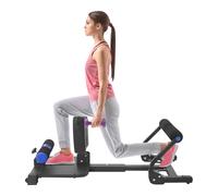 Czyurachel Squat Machine à squat, pliable, pour abdominaux, fessiers, jambes jusqu'à 120 kg, machine multifonctionnelle, hauteur réglable (44-83 cm), 108 × 47 × 34,5 cm, noir