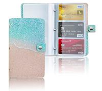 Czzmy 96 Porte Cartes de Visite Carte de Livre PVC Cartes pour Ranger Carte de Visite Cartes Fidélité Porte Carte de Crédit etc(1-Sablage)