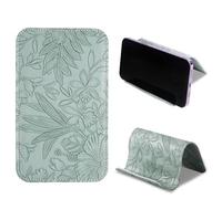 Czzmy Flex Flap - Support flexible pour téléphone portable pour avion et tablette, pour voler, voyager, vol, appels vidéo, livres (1-sculpté vert)