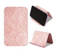 Czzmy Flex Flap - Support flexible pour téléphone portable pour avion et tablette, pour voler, voyager, vol, appels vidéo, livres (1-sculpté rose)