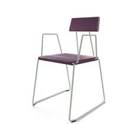 D:006 Chaise avec Accoudoirs Ultraviolet Fuchs & Habicht - FUCHS HABICHT D006 UV