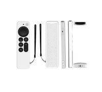 (D)2022 Étui de protection anti-perte pour Apple TV 4K 2e génération Siri Remote, antidérapant, en silicone