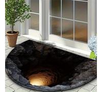 D,2'7"x3'11"/80x120cm,AVSMGP Tapis Illusion 3D Magiques - Tapis D'entrée Carré À Poils Courts en Matière Synthétique pour Intérieur/Extérieur Salon, Chambre, Salle À Manger