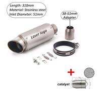 D-51mm-Laser With Db Silencieux De Moto À Enfiler, Yamaha R3 Mt07 Fz6 Gsxrfemale Cbr600rr Z750 Z900 Z1000 Tnt 125 ""Nipseyteko