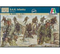 Italeri - Kit maquette Infanterie italienne D.A.K. 6099 - Échelle 1:72