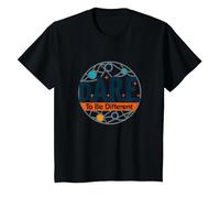 D.A.R.E. to Be Different - Art Graphique inspirant T-Shirt, Enfant, Noir, 12 Ans
