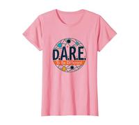 D.A.R.E. to Be Different - Art Graphique inspirant T-Shirt, Femme, Rose, 3XL