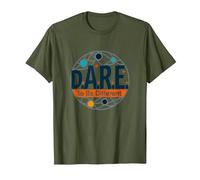 D.A.R.E. to Be Different - Art Graphique inspirant T-Shirt, Homme, Olive, S