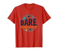 D.A.R.E. to Be Different - Art Graphique inspirant T-Shirt, Homme, Rouge, XL