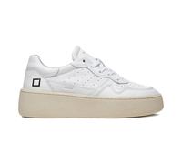 D.a.t.e. - Baskets Basses en Cuir Blanc avec Bout Perforé - Femme - Chaussures - Blanc - Taille: 41 EU