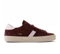 D.A.T.E. Baskets basses pour femme Hill Low en daim doux couleur bordeaux - Hill Low W 431-HL-SD-BX - Taille 37, rouge, 40 EU