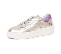 D.a.t.e. - Chaussures à Plateforme Laminées Modèle Platinum - Femme - Chaussures - Gris - Taille: 40 EU