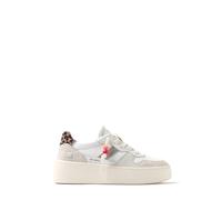 D.a.t.e. - Court Platform Vintage Calf - Femme - Chaussures - Blanc - Taille: 37 EU